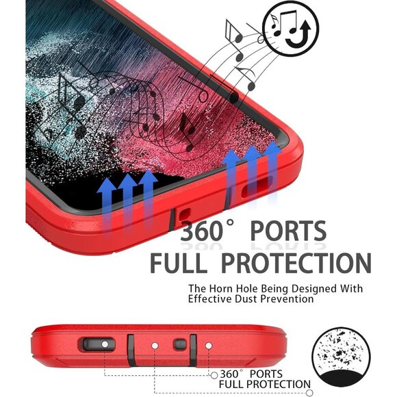 Samsung Galaxy S22 Case,Shockproof Dropproof Dustproof Galaxy S22 Case,Heavy Dut - Picture 5 of 7